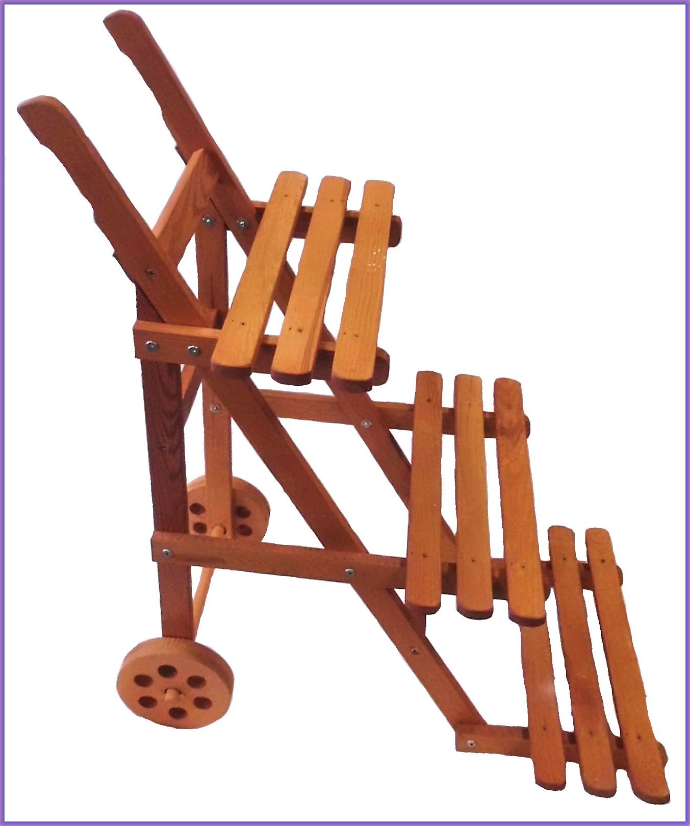 Blumentreppe aus Holz - Blumenständer